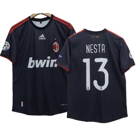 Nesta Ac Milan 2009-10 Third Jersey | Retro collection - Cyberried Store