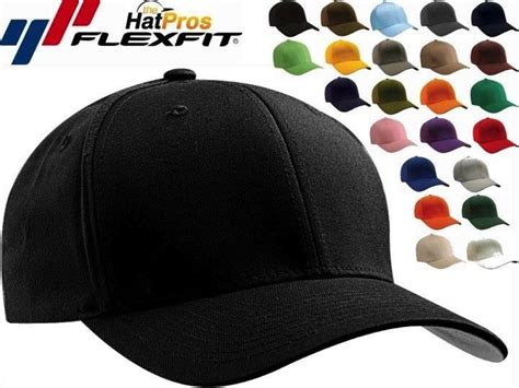 Original Flexfit Fitted Baseball Hat 6277 Wooly Combed Twill Cap Blank