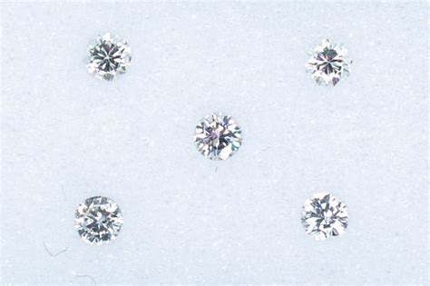 5 Pcs Diamant 0 25 Ct Rond NO RESERVE PRICE E F Catawiki