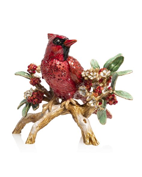 Jay Strongwater Cardinal On Branch Figurine Neiman Marcus