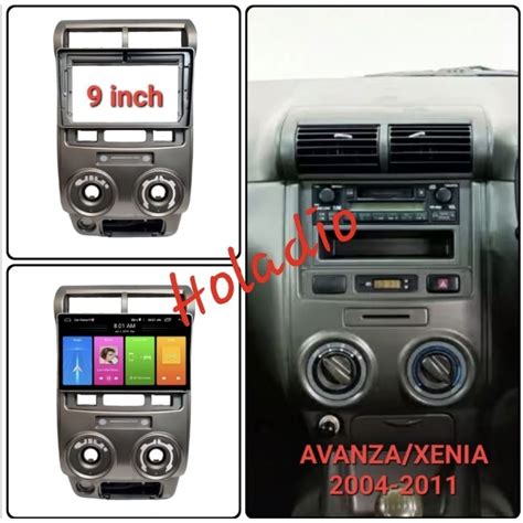 Jual FRAME HEAD UNIT ANDROID 9 INCH TOYOTA AVANZA XENIA 2004 2011