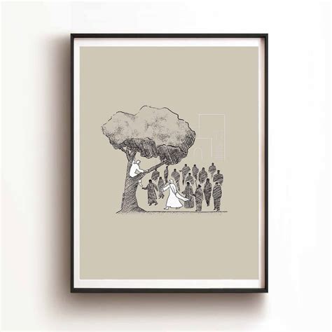 The fig tree and zacchaeus digital download jesus bible art modern bible verse wall art jesus ...