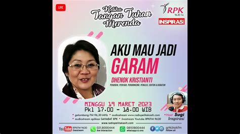 KETIKA TANGAN TUHAN MERENDA MINGGU 19 03 2023 YouTube