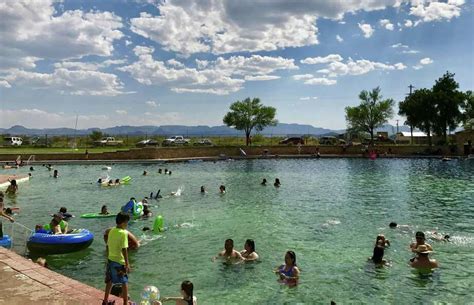 Catching the sun at the spring-fed pool in Balmorhea State Park - San ...