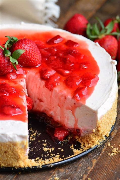 Homemade Strawberry Cheesecake