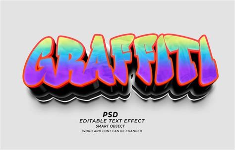 Premium Psd Graffiti Psd Editable Text Effect Photoshop Style