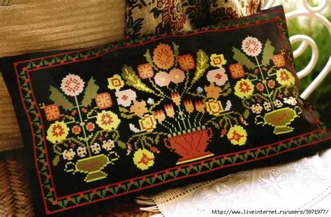 Needlework Embroidered Pillows Вышитые подушки