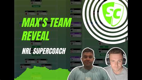 Max S Team Reveal Nrl Supercoach Youtube