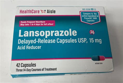 Generic Prevacid Lansoprazole 15mg 42 Capsule Exp 1124 Ebay