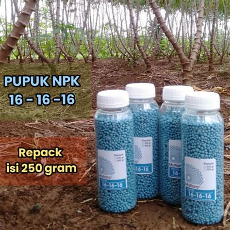 Pupuk Pembenahan Tanah Pupuk Npk Mutiara 16 16 16 Kemasan Repack 250