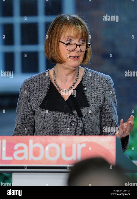 Deputy Labour Leader Harriet Harman At Labour Hq In London Speaking