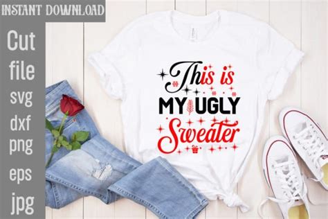 This Is My Ugly Sweater Svg Cut File Graphic By Simacrafts Creative