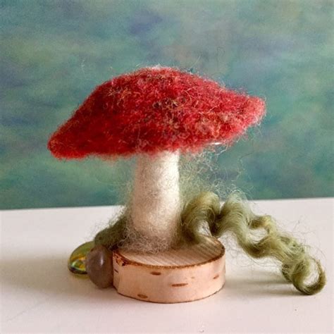 Kit Needle Felted Mushroom Etsy