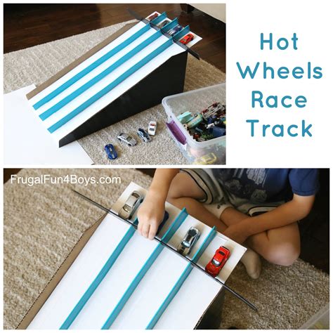 How To Make A Cardboard Box Race Track For Hot Wheels Cars Frugal Fun