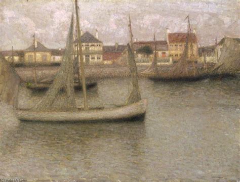 Museum Art Reproductions Boats Heyst 1900 by Henri Eugène Augustin Le