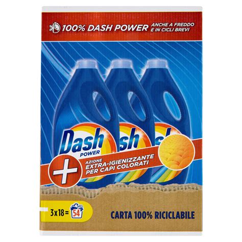 Dash Power Liquido Extra Igienizzante Colorati 54 Lavaggi Conad Conad