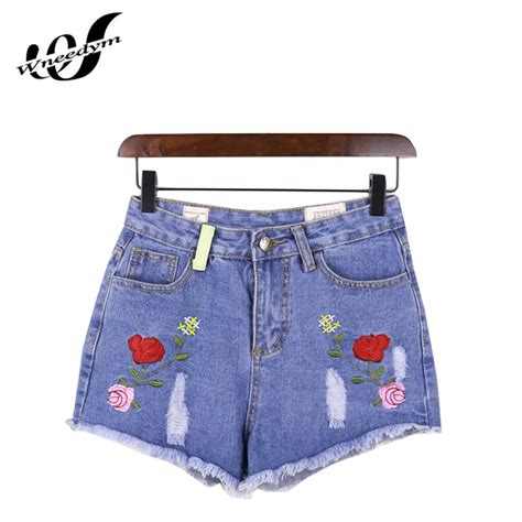 Wneedym 2017 Hot Jardineira Feminina Summer Sexy Style Denim Shorts