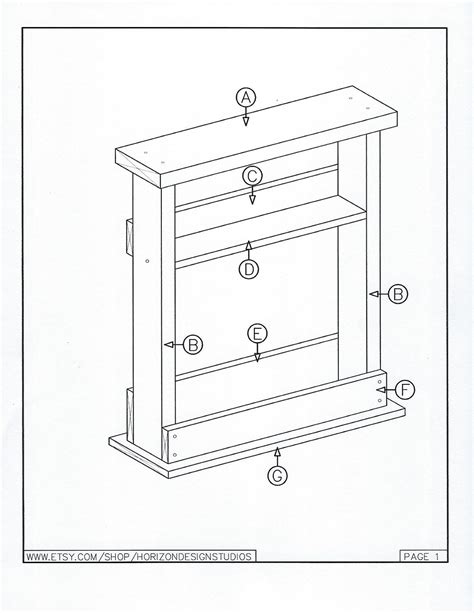 Narrow Sofa End Table Plan Hall Table Plan Man Cave Table Etsy Uk