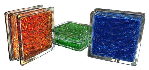 Colored Glass Blocks Stock Image Image Of Multicolor 44963521