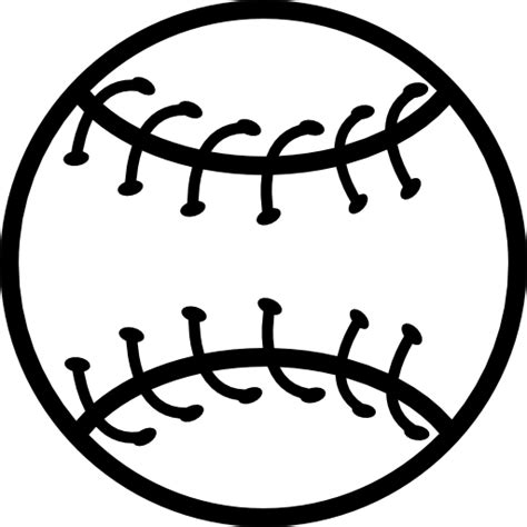 Pelota de béisbol esquema | Icono Gratis