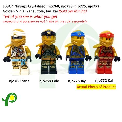 Lego Ninjago Crystalized Minifigure Njo Njo Njo Njo Golden