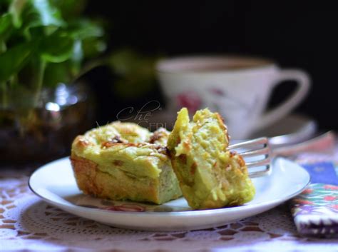 Resipi Bingka Roti Pandan