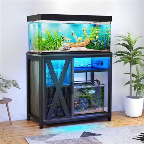 Free Shipping Dextrus Fish Tank Stand Metal Aquarium Stand With Power