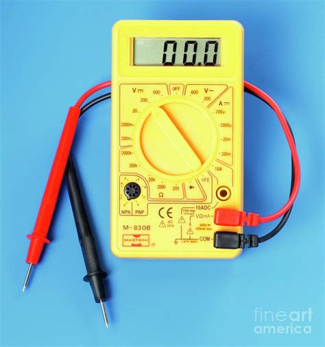 Digital Multimeter Photograph By Martyn F Chillmaid Science Photo Library Fine Art America