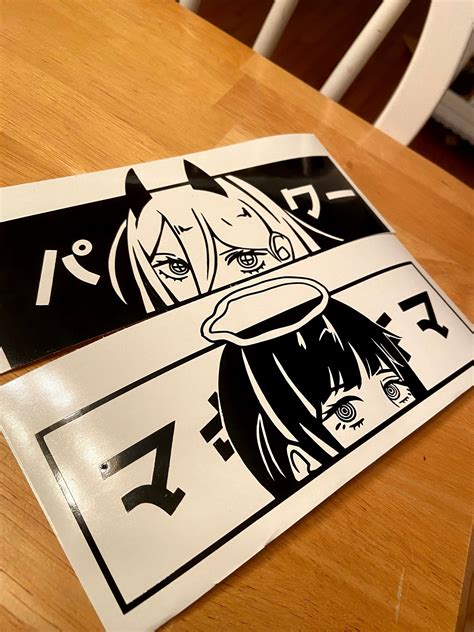 Makima Vinyl Decal Chainsaw Man Sticker Waterproof Etsy