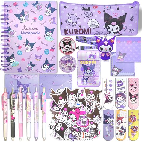 Kuromi School Supplies Set Kawaii School Supplies Gift Set Including