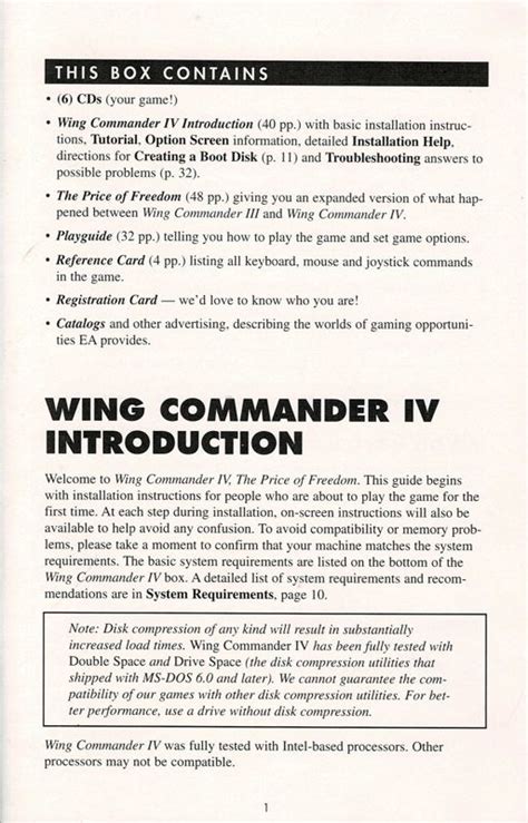 Wing Commander IV The Price Of Freedom 1996 Box Cover Art MobyGames