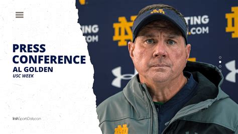 Video Notre Dame Dc Al Golden On Facing Caleb Williams Run Defense