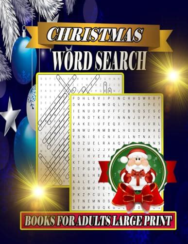 Christmas Word Search Books For Adults Large Print Christmas Word