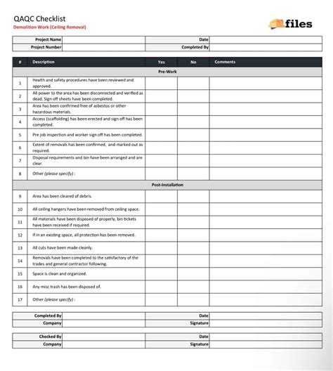 Demolition Safety Plan Template Prntbl Concejomunicipaldechinu Gov Co