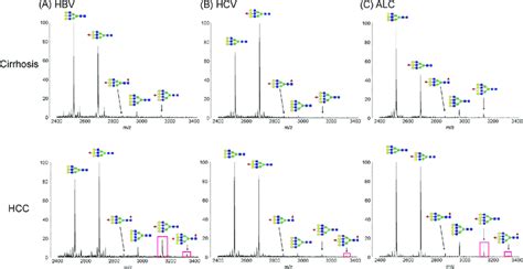 Maldi Qit Tof Ms Spectra Showing The Difference Of Fucosylation In