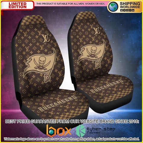 Hot Nfl Tampa Bay Buccaneers Louis Vuitton 3d Car Seat Cover Express Your Unique Style With