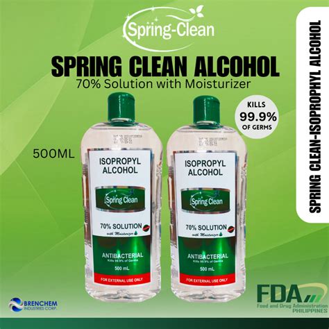 Spring Clean Isopropyl Alcohol Solution With Moisturizer Lavender