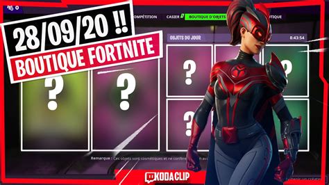 🌐 Boutique Fortnite Du 28 Septembre 2020 Youtube