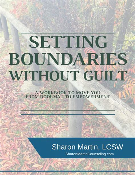 Setting Boundaries Workbook Learn To Set Boundaries Without Guilt