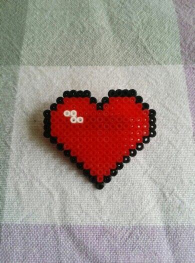 Corazon Hama Beads Perler Bead Art Perler Bead Patterns Hama Beads