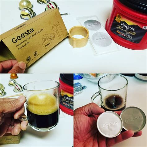 Black Coffee Review: Geesta Reusable Pods for Nespresso #coffee