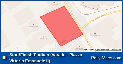 Start Finish Podium Varallo Piazza Vittorio Emanuele Ii Stage Map