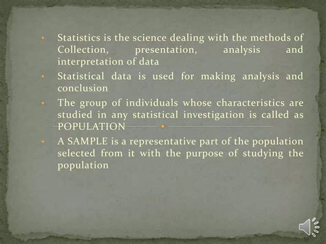 statistics
