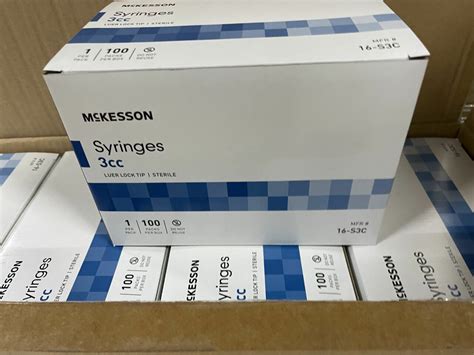 New Mckesson Box Of General Purpose Syringes Ml Blister Pack Luer