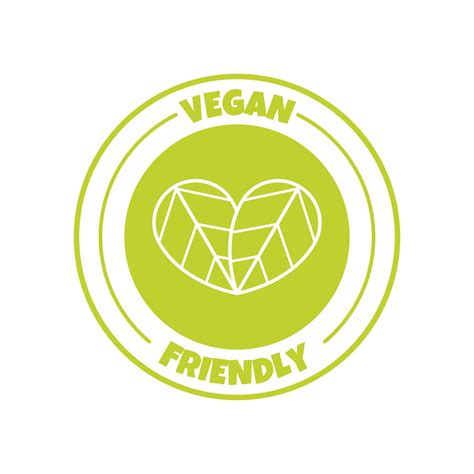 Vegan friendly sticker, label, badge and logo. Ecology icon. Logo