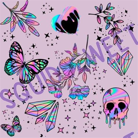 Christmas Spooky Pastel Goth Clipart Pack 20 Pastel Goth Elements