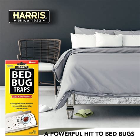 Buy Harris Bed Bug Traps 4 Pack Low Profile Design 16 Traps Total