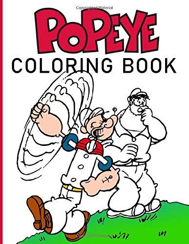 Popeye Coloring Book Popeye Premium Unofficial Coloring Books For