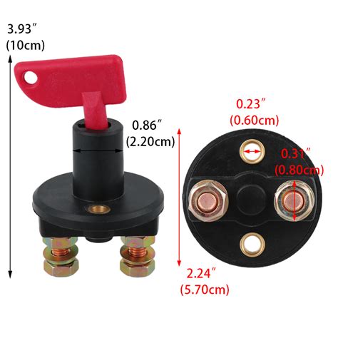 Truck Boat Car Battery Disconnect Switch Power Isolator Cut Off Kill