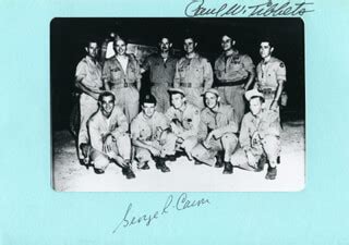 Enola Gay Crew Photograph Mount Signed Co Signed By Enola Gay Crew George R Caron Enola